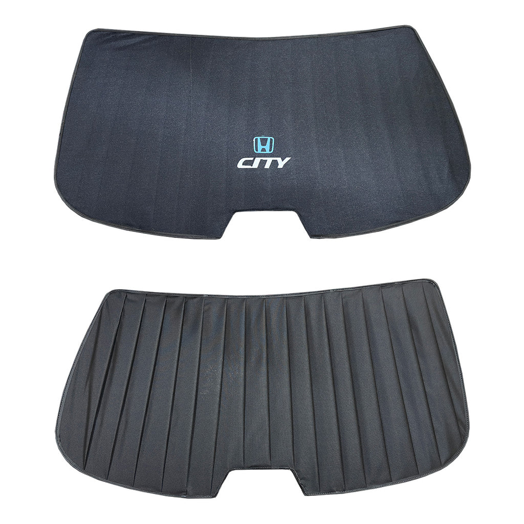 Honda City Double Layered Back Shade With Logo - Model 2005-2009