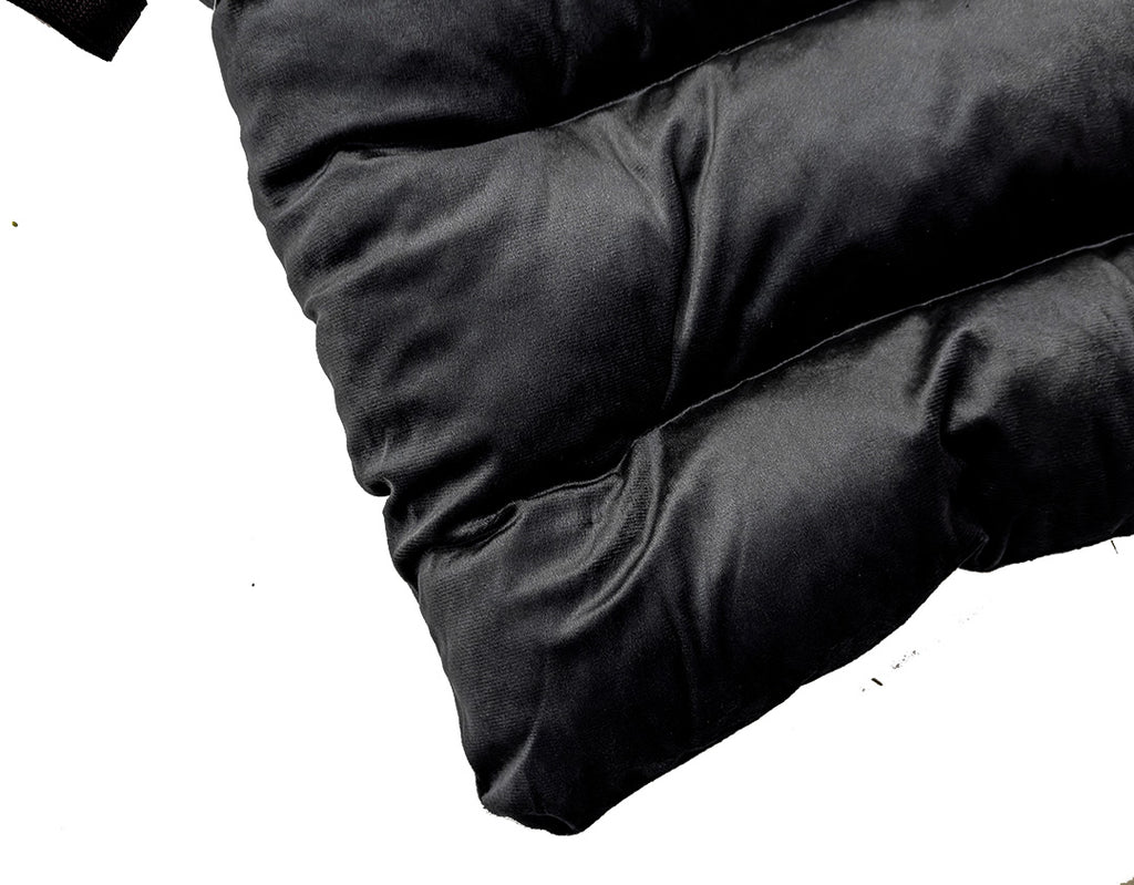 Universal Car Seat Velvet Cushion - Black