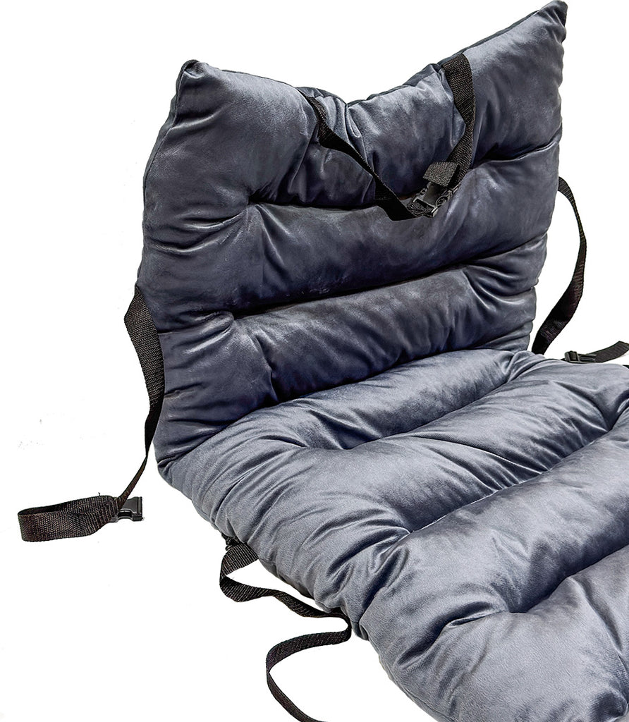 Universal Car Seat Velvet Cushion - Grey