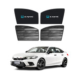 Honda Civic Double Layered Side Shades With Logo - Model 2022-2025