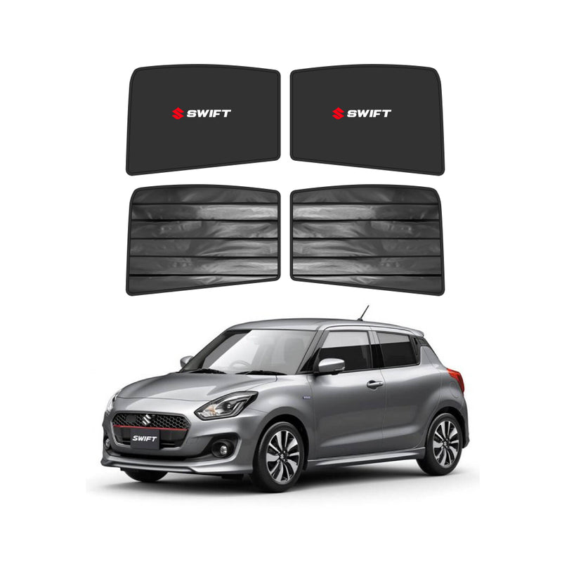 Suzuki Swift Double Layered Side Shades With Logo - Model 2022-2025