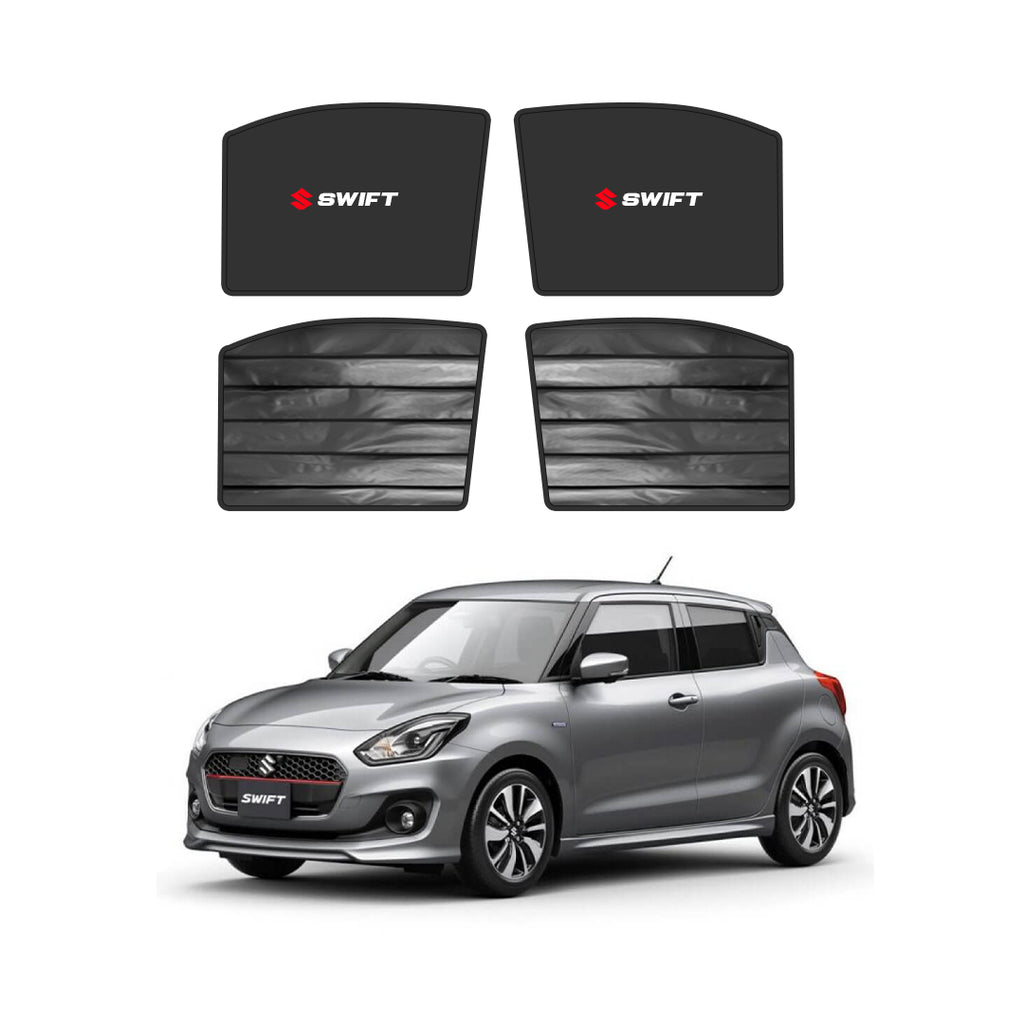 Suzuki Swift Double Layered Side Shades With Logo - Model 2022-2025