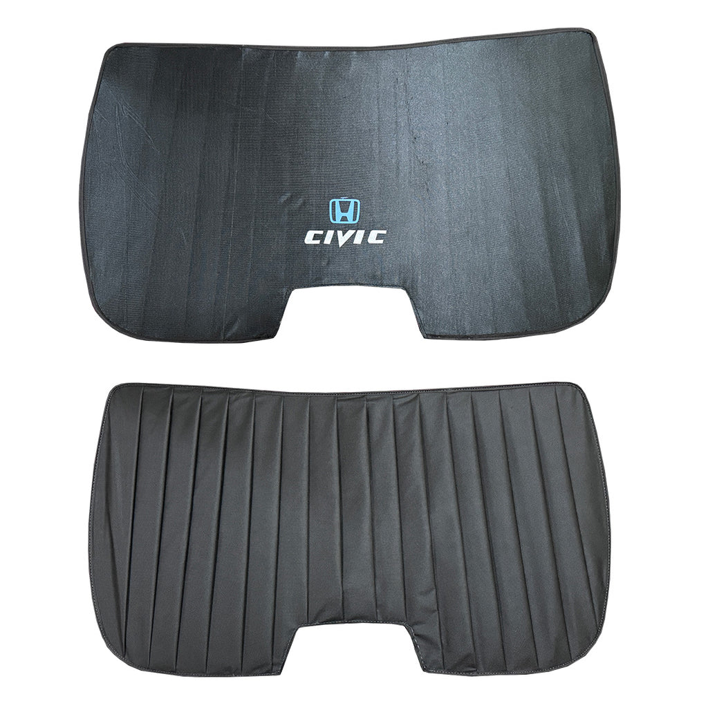 Honda Civic Double Layered Back Shade With Logo - Model 2001-2005