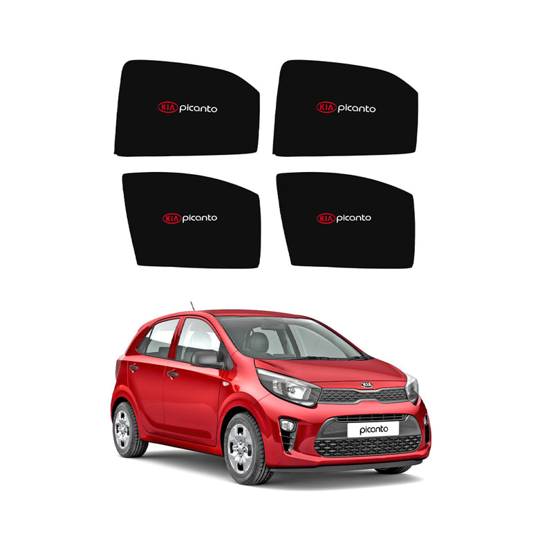 KIA Picanto Side Shades With Logo - Model 2019-2025