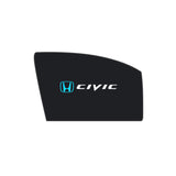 Honda Civic Side Shades With Logo - Model 2001-2005