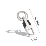 Double Ring Pendant Key Chain