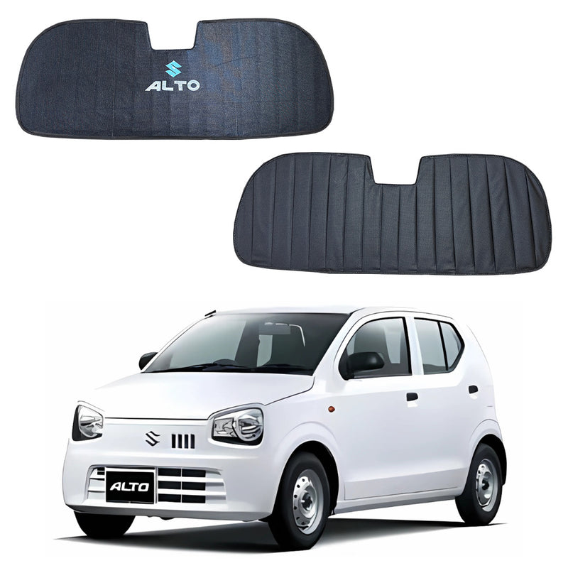 Suzuki Alto Double Layered Back Shade With Logo - Model 2017-2025