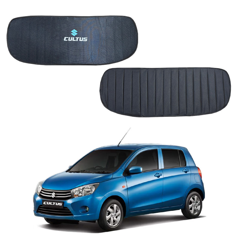 Suzuki Cultus Double Layered Back Shade With Logo - Model 2017-2025