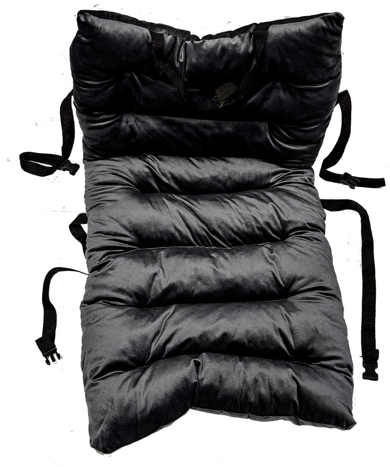 Universal Car Seat Velvet Cushion - Black