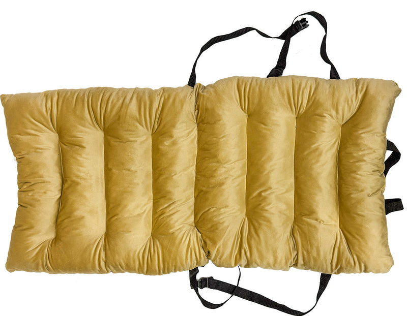 Universal Car Seat Velvet Cushion - Golden