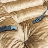 Universal Car Seat Velvet Cushion - Brown