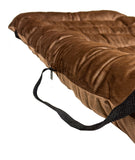 Universal Car Seat Velvet Cushion - Brown