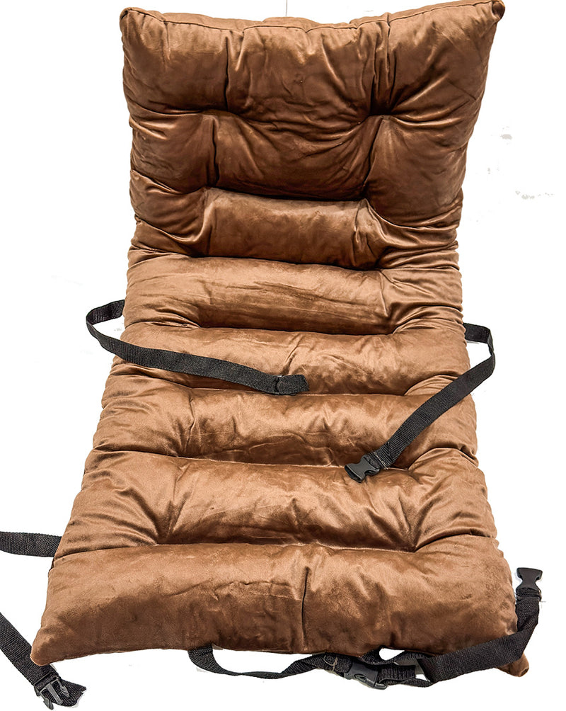 Universal Car Seat Velvet Cushion - Brown