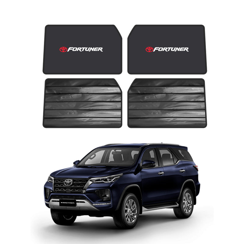 Toyota Fortuner Double Layered Side Shades With Logo