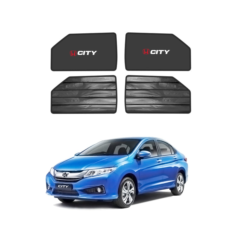 Honda City Double Layered Side Shades With Logo - Model 2021-2025