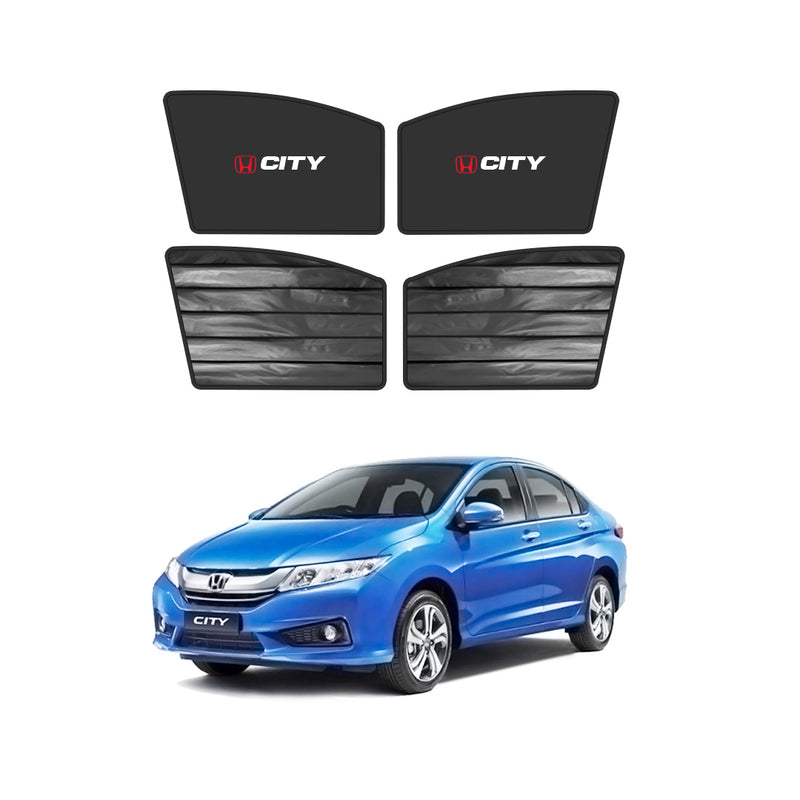 Honda City Double Layered Side Shades With Logo - Model 2021-2025