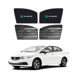 Honda Civic Double Layered Side Shades With Logo - Model 2013-2016