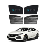 Honda Civic Double Layered Side Shades With Logo - Model 2017-2021