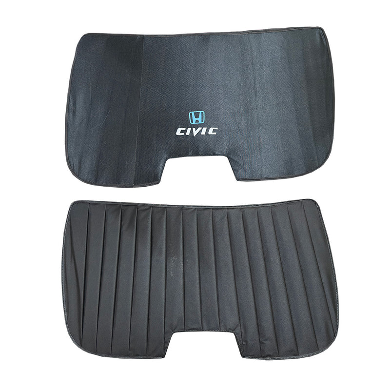 Honda Civic Double Layered Back Shade With Logo - Model 2017-2021