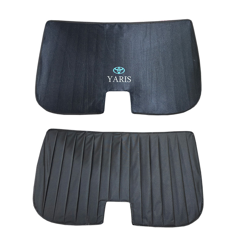 Totoya Yaris Double Layered Back Shade With Logo - Model 2020-2025