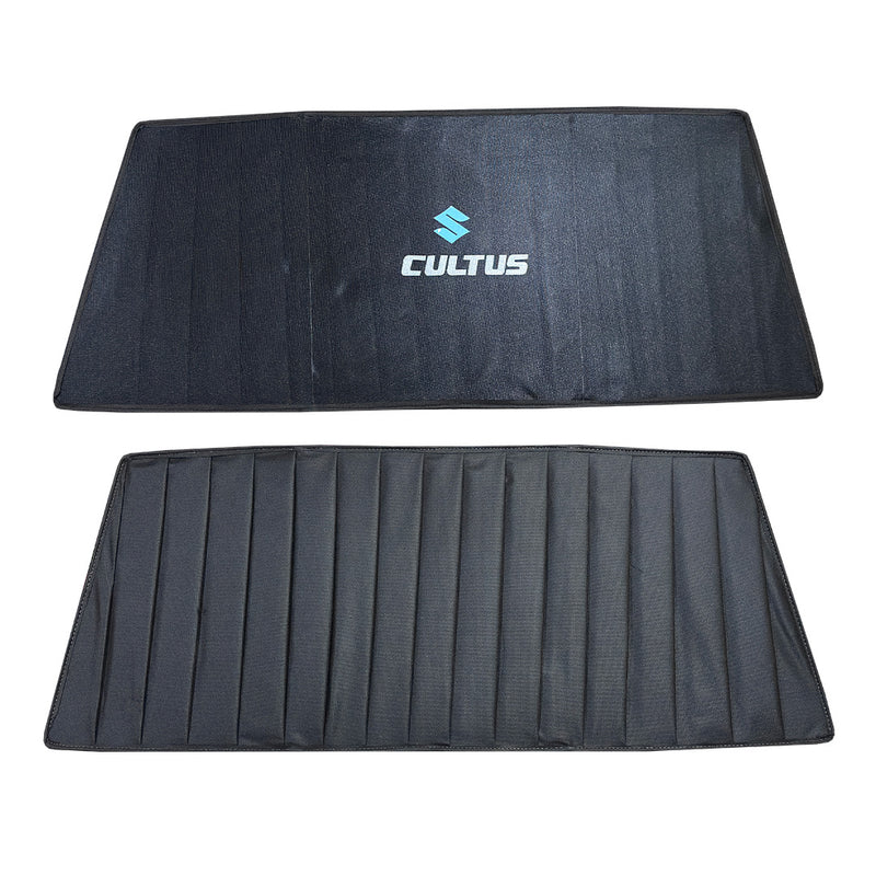 Suzuki Cultus Double Layered Back Shade With Logo - Model 2003-2017