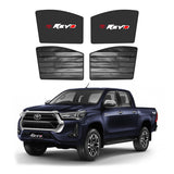 Toyota Revo Double Layered Side Shades With Logo