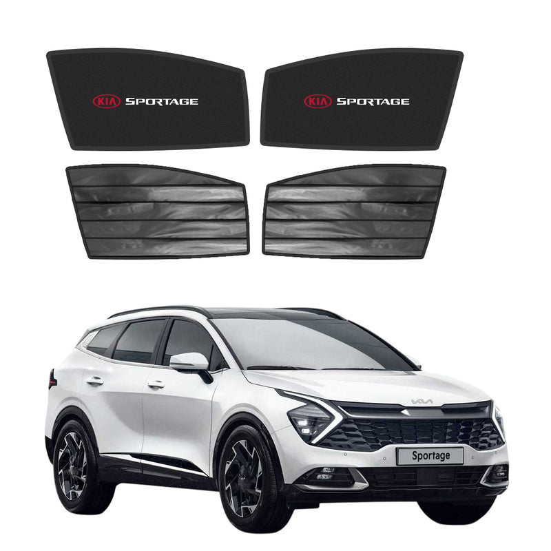 Kia Sportage Double Layered Side Shades With Logo - Model 2025-2026