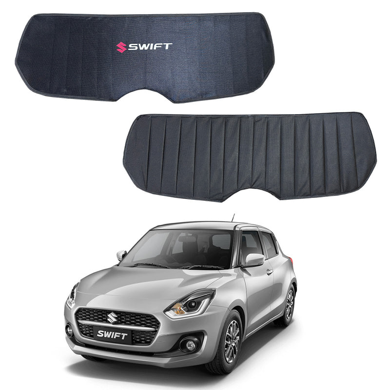 Suzuki Swift Double Layered Back Shade With Logo - Model 2022-2025