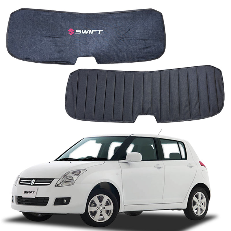 Suzuki Swift Double Layered Back Shade With Logo - Model 2004-2021