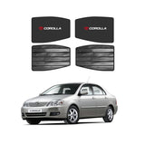 Toyota Corolla Double Layered Side Shades With Logo - Model 2005-2009