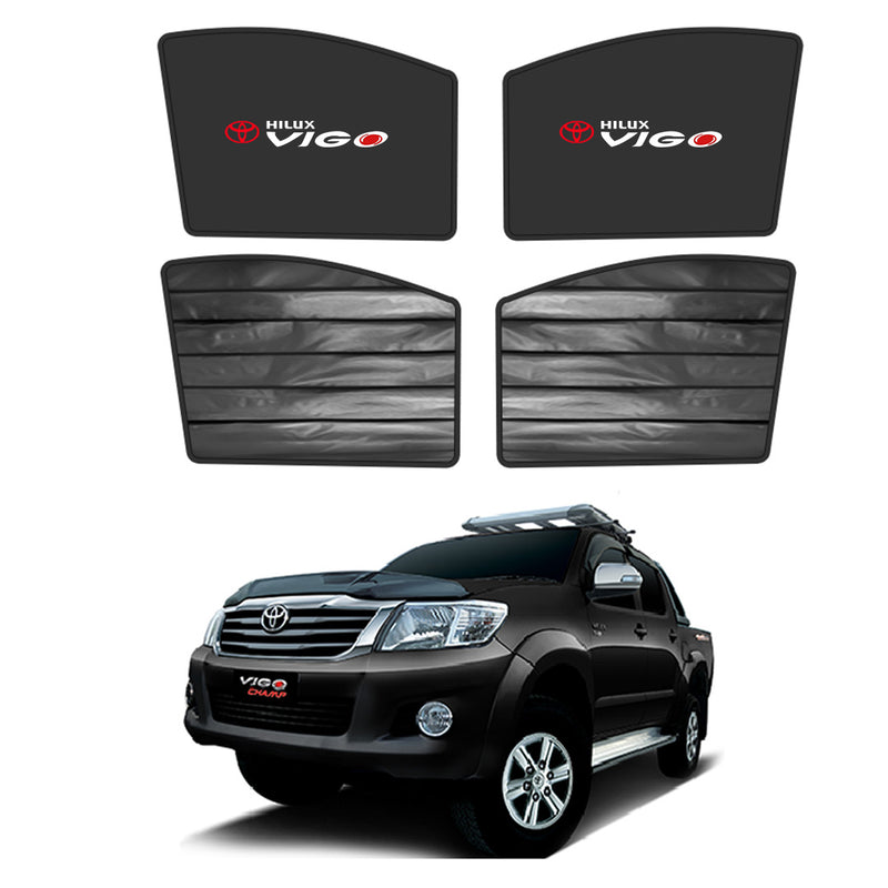 Toyota Vigo Double Layered Side Shades With Logo