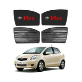 Toyota Vitz Double Layered Side Shades With Logo - Model 2007-2014