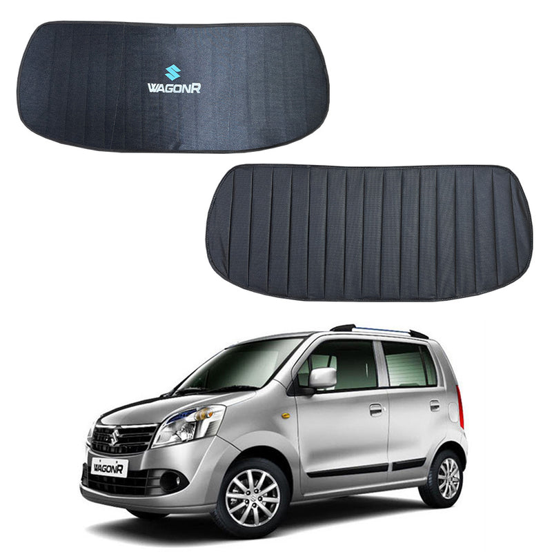Suzuki Wagon R Double Layered Back Shade With Logo