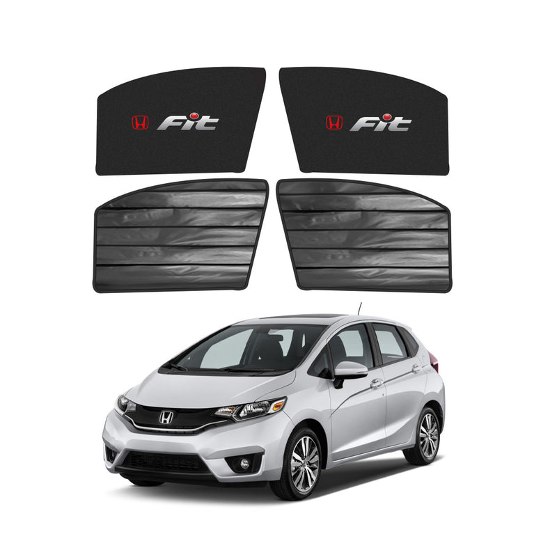 Honda Fit Double Layered Side Shades With Logo